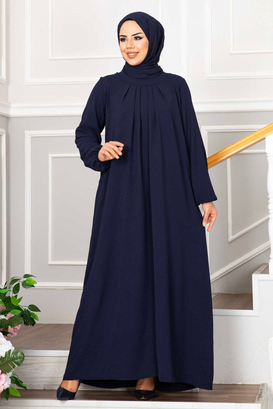 Robe avec des plis modérés