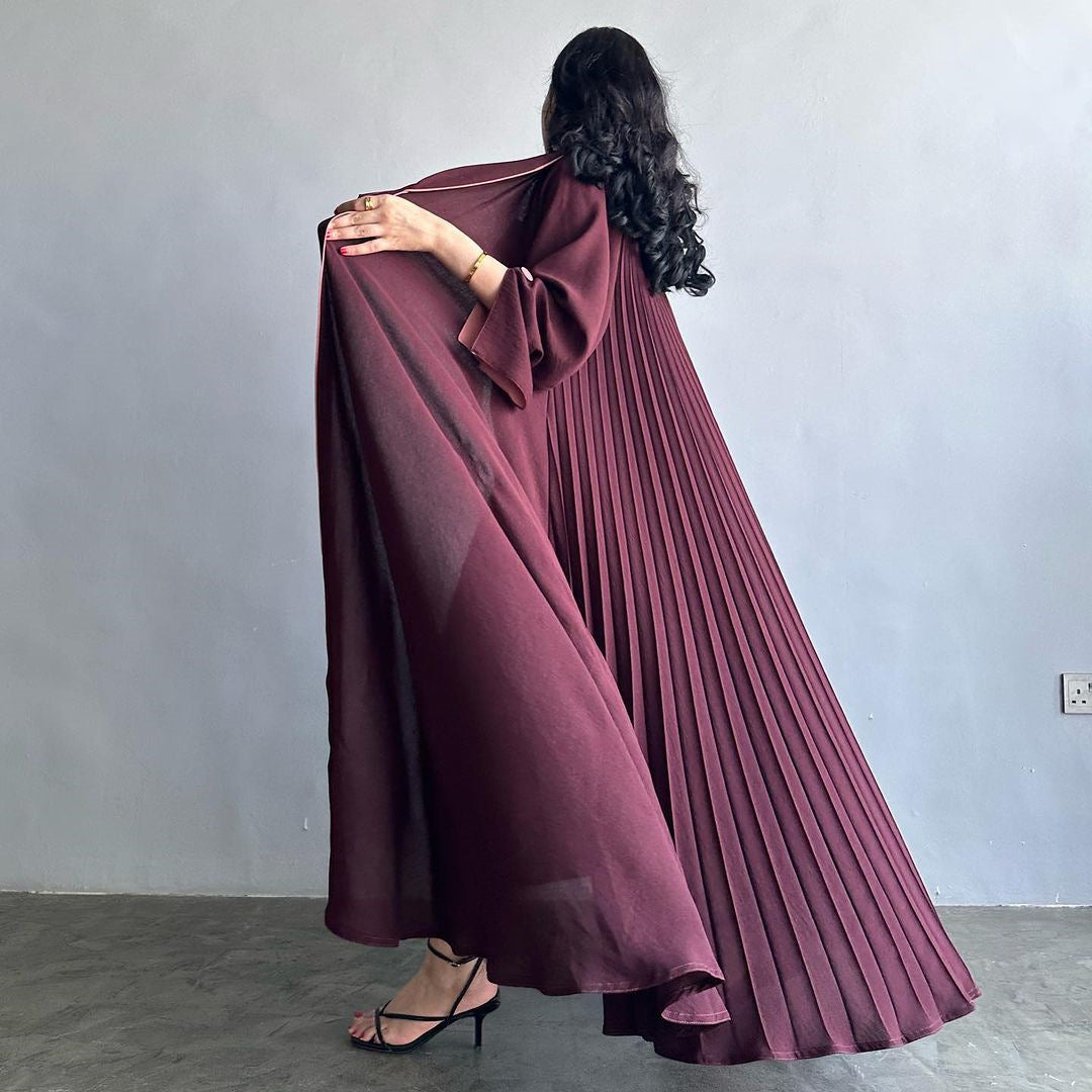 Abaya Élégant D'Automne Et D'Hiver