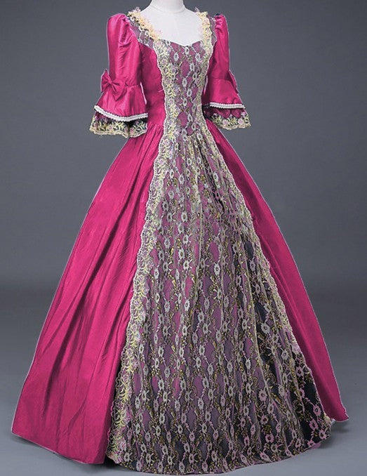 Robe luxueuse à manches courtes