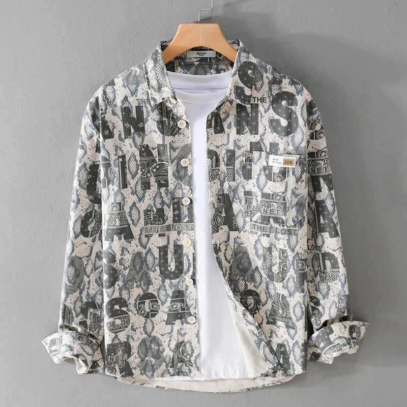 Chemise à manches longues coton