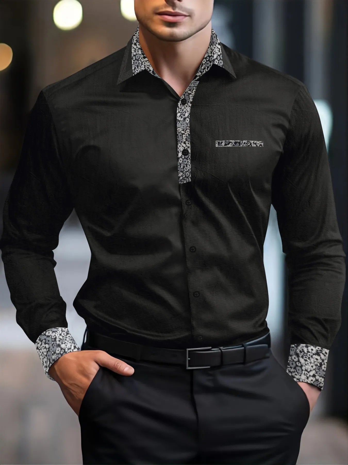 Chemise en lin à manches longues