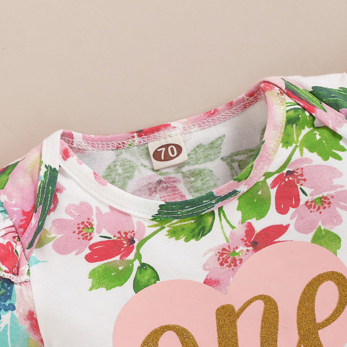 Ensemble floral trois pièces