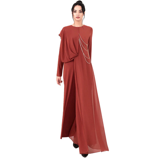 Robe Simple Unicolore à la Mode pour Femmes