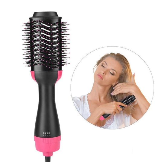 Brosse Coiffante Chauffante,Pour sécher,Lisser,Boucler et Coiffer