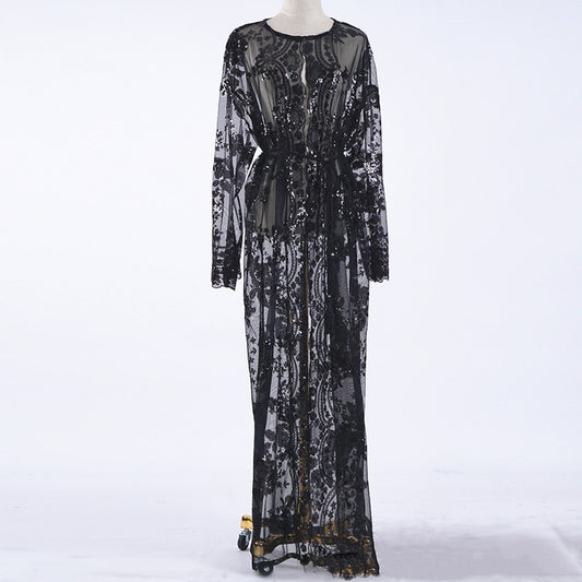 Robe luxueuse à sequins