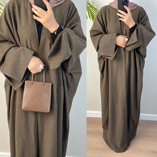 Cardigan Abaya Épais Élégant