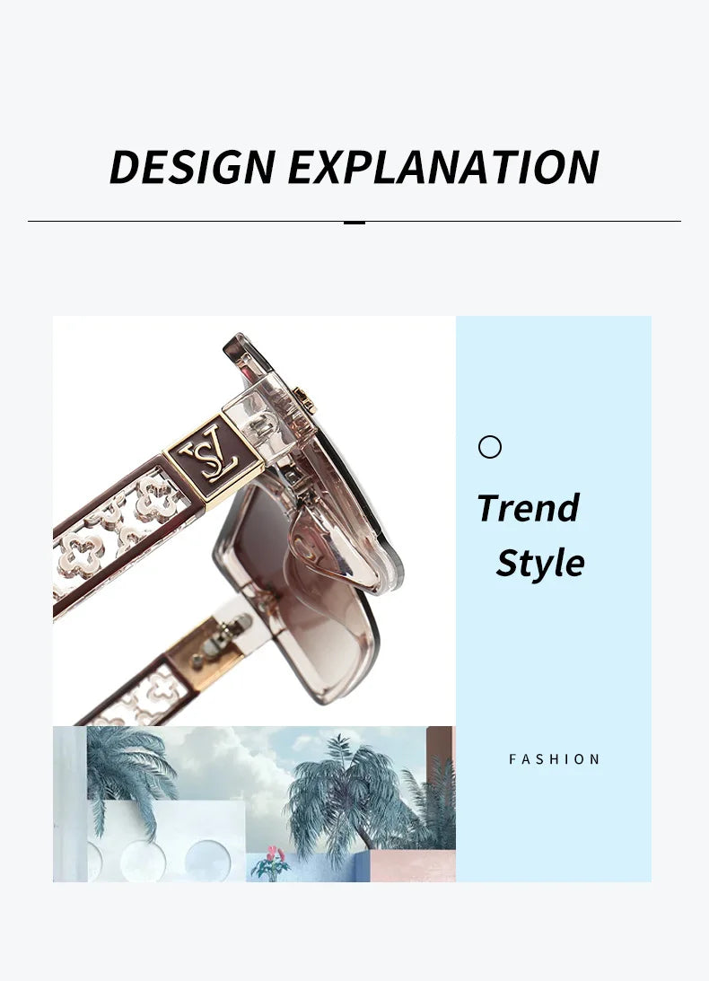 Lunettes de soleil carrées