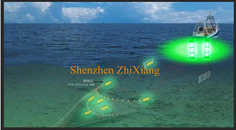 Lumière de pêche LED sous-marine flottante et haute puissance